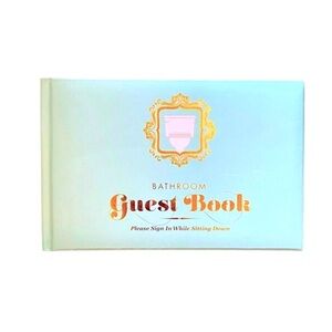 Funny Bathroom Guest Book (New Condition) Perfect White Elephant Christmas Gift